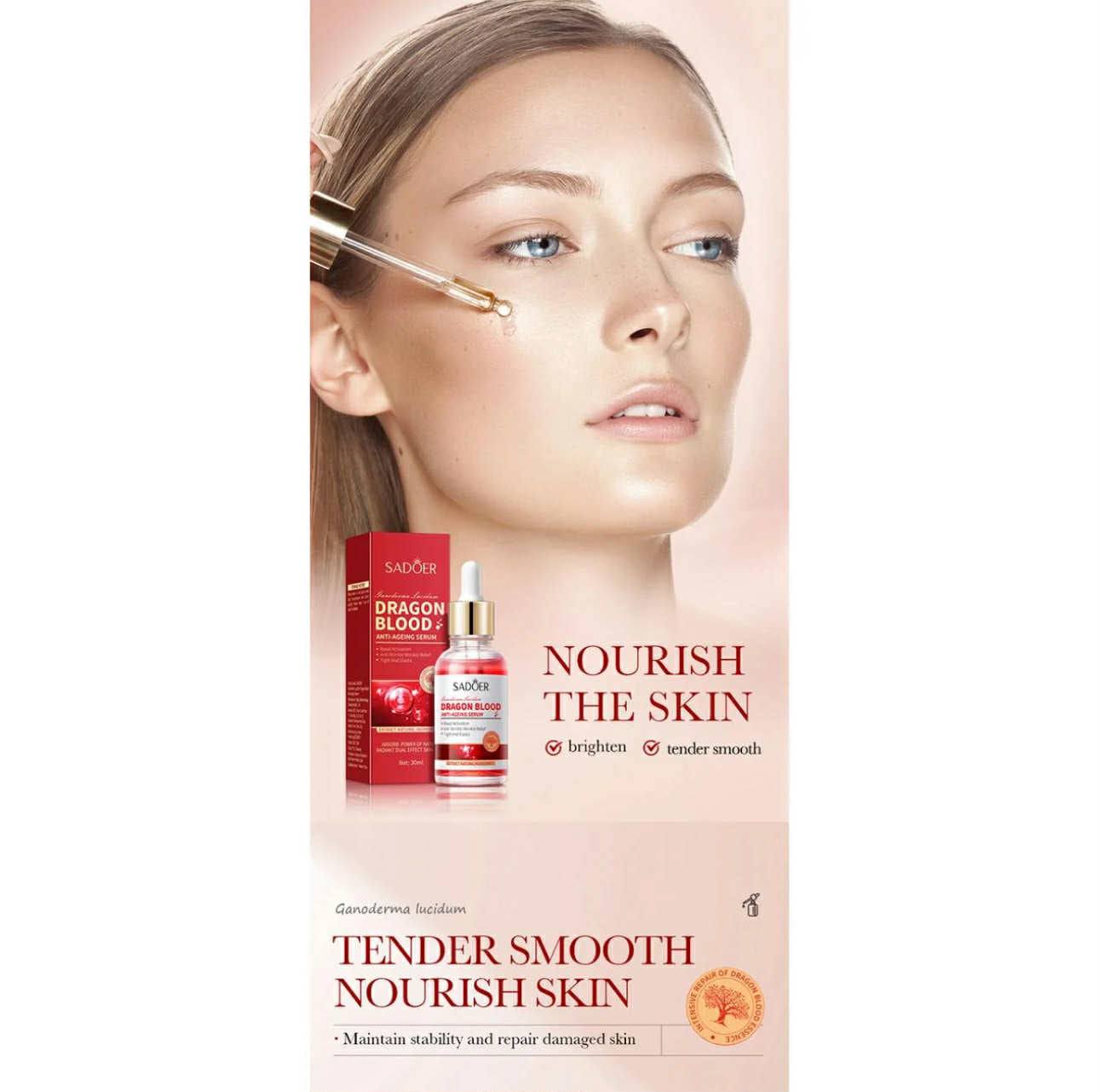 Dragon Blood Anti-Ageing Serum by Sadoer 30ml