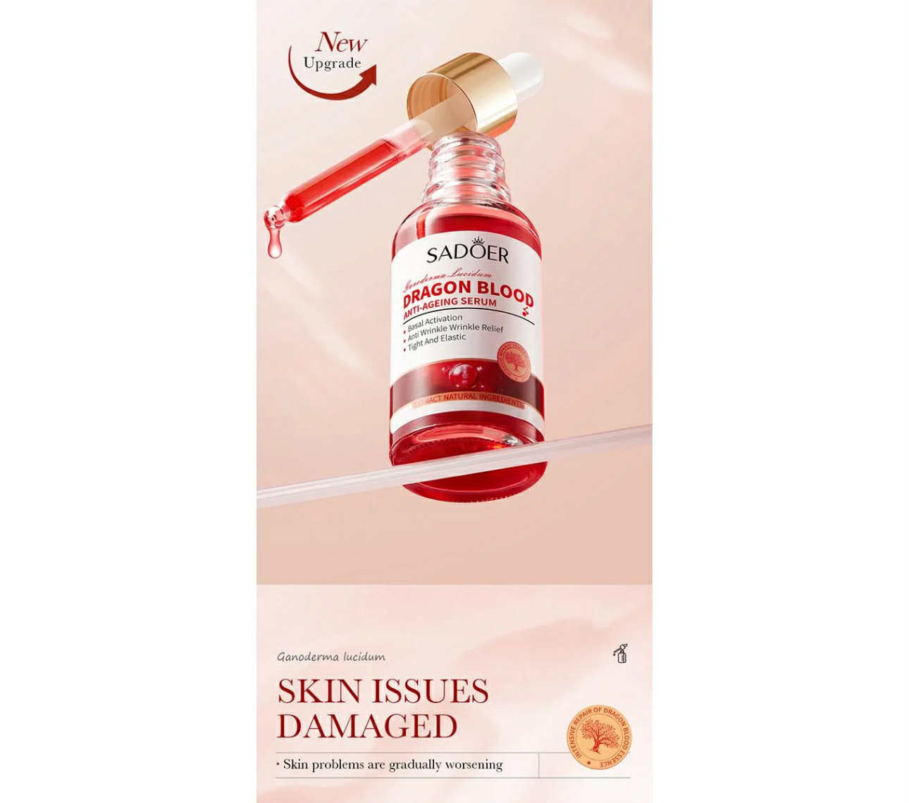 Dragon Blood Anti-Ageing Serum by Sadoer 30ml