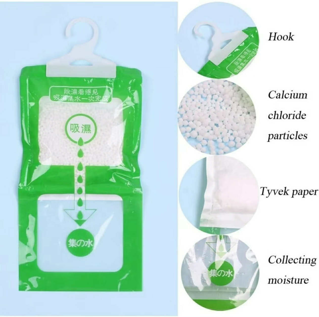 Hanging Dehumidifier Bag | 5 bags per Set