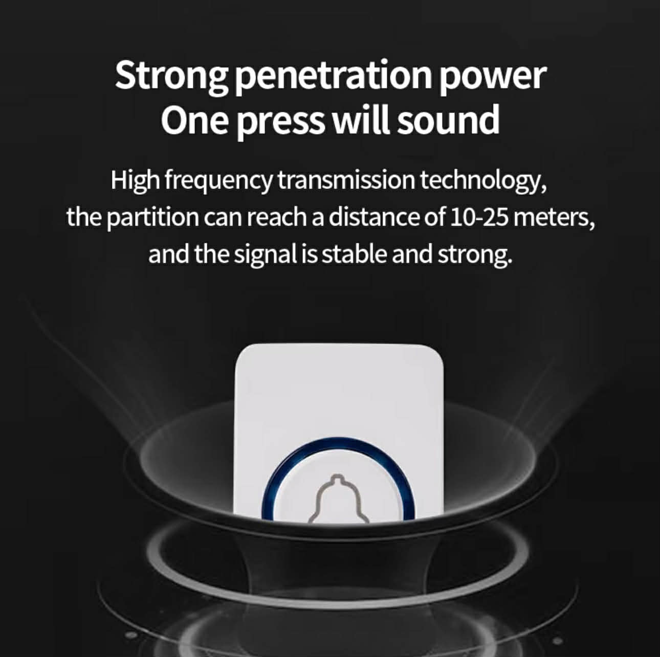 Wireless Waterproof Smart Doorbell | Hole Free installation Doorbell