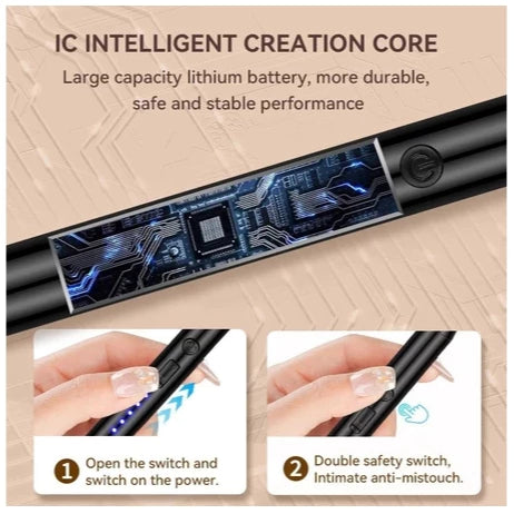 RECHARGEABLE KITCHEN LIGHTER | Electric/USB | Windproof LED Plasma Arc
